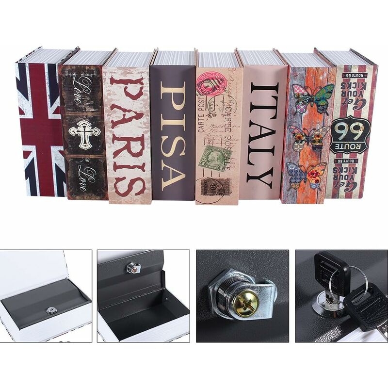 Creative Dictionary Book Safe, Book Shaped Hidden Secret Storage Safe, Secret Hiding Place for Money, Jewelry, Passport (Butterfly) - Image 5