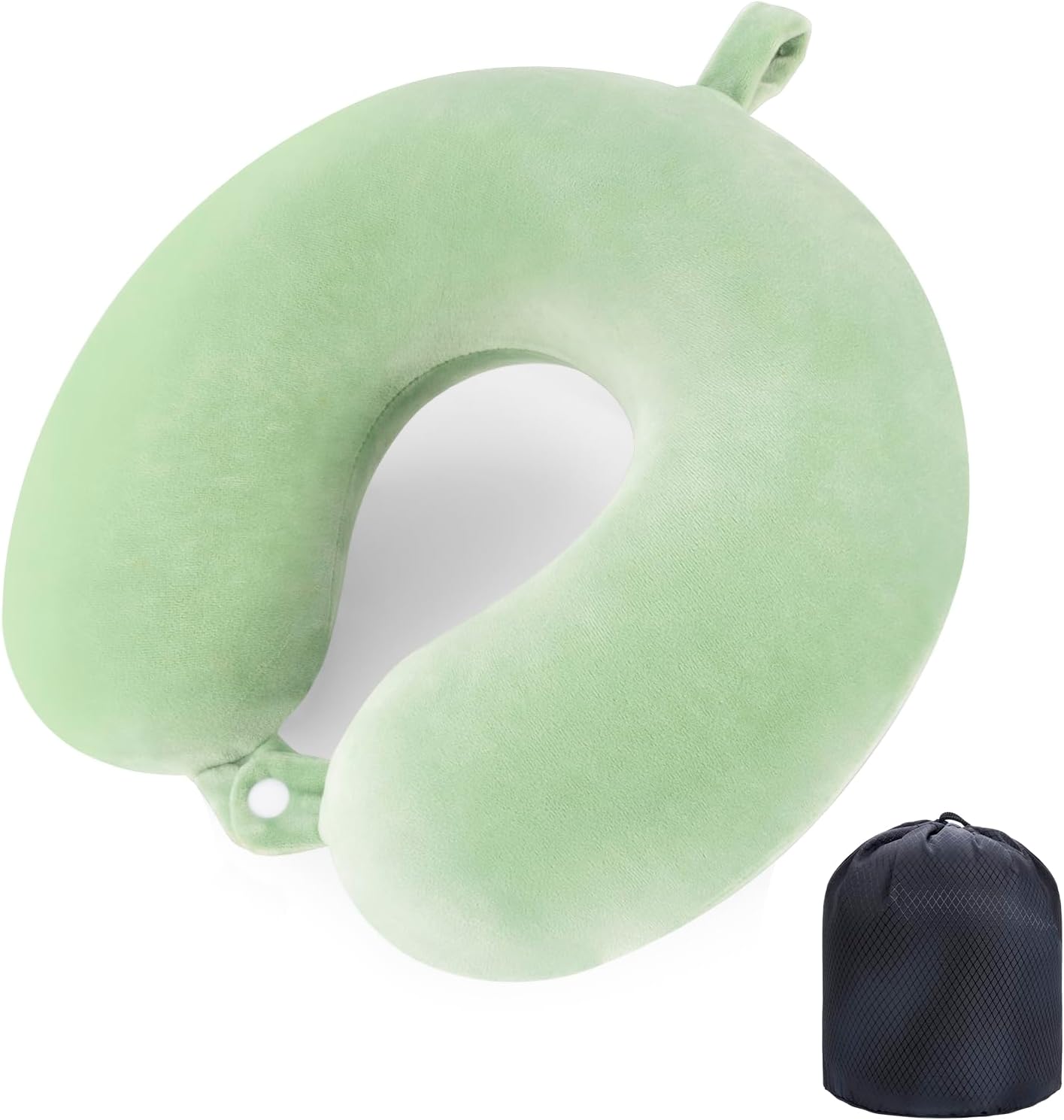 Travel Pillow Neck Pillow Memory Foam Travel Pillows Head Support Pillow for Airplane Train Car Office Travel Essential Flight Pillows for a Long Time Gray Gr Green One Size - Image 1