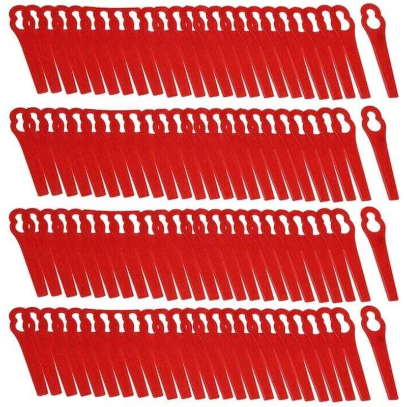 Pack of 100 Replacement Plastic Blades for Florabest LIDL FRTA 20 A1, FAT 18B3, FRT18A..DEBUNS Grass Trimmer - Image 1