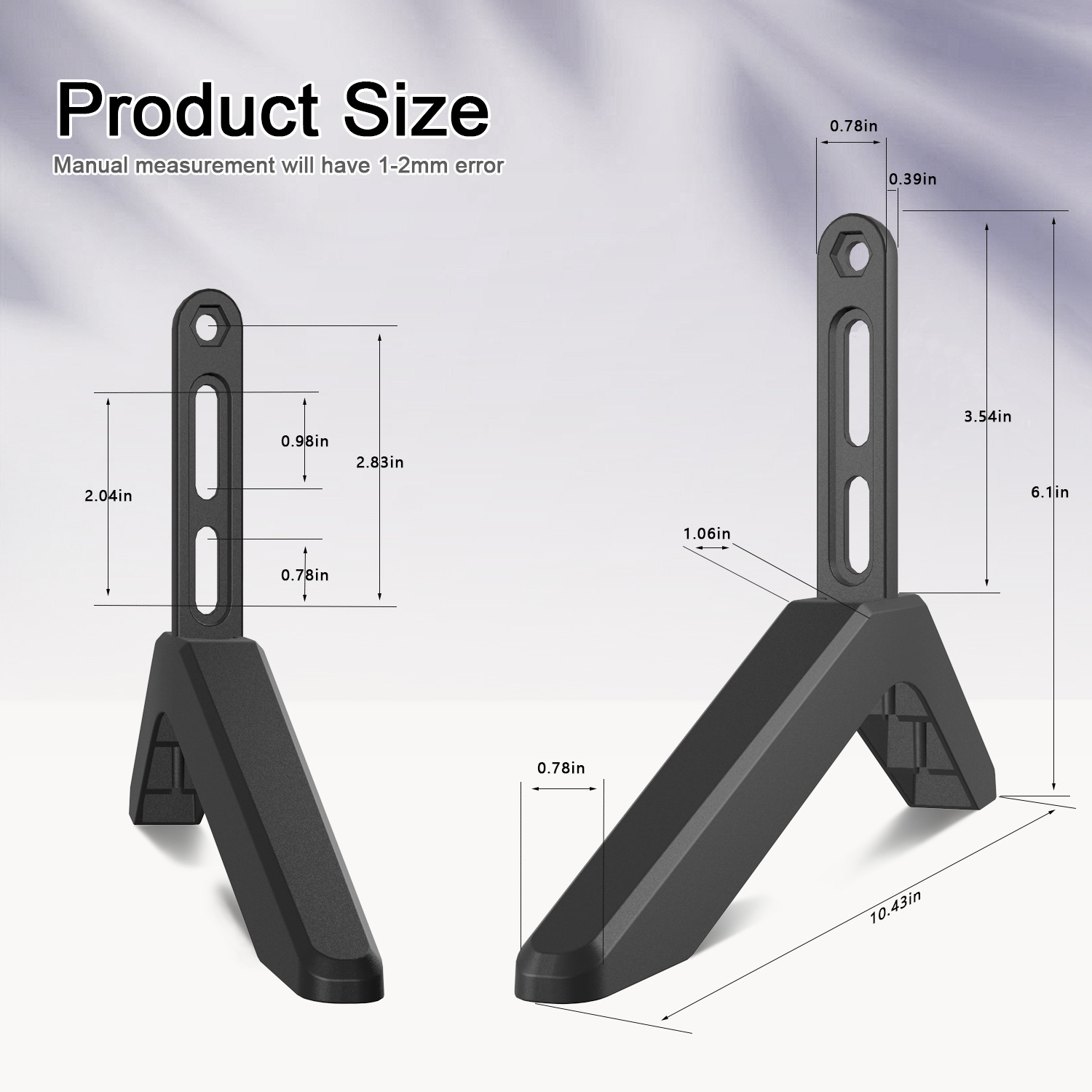 Universal TV Stand with Screws - Easy Installation - Tabletop Stand for Vizio, Samsung, LG, TCL, Hisense - Image 2
