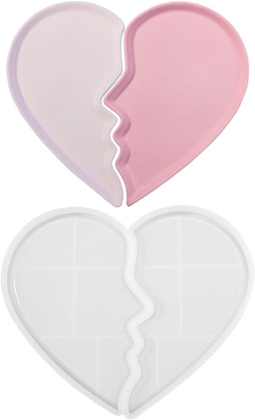 Heart Tray Mold – Jewelry Tray Mold Silicone, Jewelry Holder Resin Mold, Epoxy Resin Casting Mold, Jewelry Tray Dishes for Jewelry Storage - Image 6