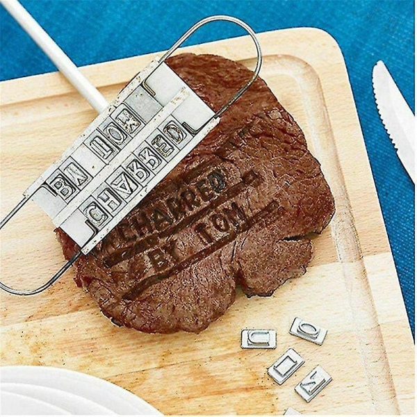 Printed Barbecue Wooden Handle Stamp Barbecue Meat DIY Steak - Image 4
