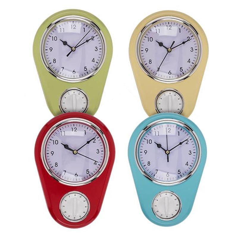 High Quality New Wall Clock & Timer - Clock with Timer Function Blue blue blue 435 - Image 1