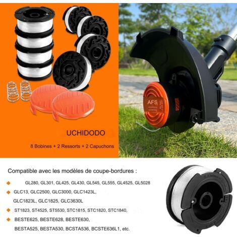 Best Selling Product!!! Trimmer Spool for Black & Decker Trimmers, 8 Trimmer Spools with 2 Spool Caps and 2 Springs.pa - Image 4