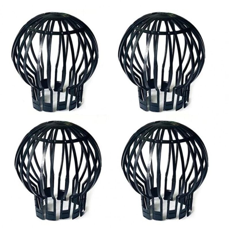 4-pack plastic downspout protectors - Keeps downspouts free from blockages caused by leaves, moss, mud, sludge, balls and other debris—max - Image 1