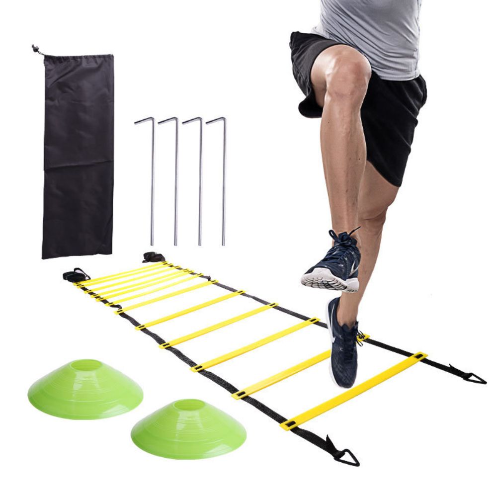 Speed and agility training package 18 pieces - Speed and agility training equipment for football with agility ladders, cones and parachute - Image 4