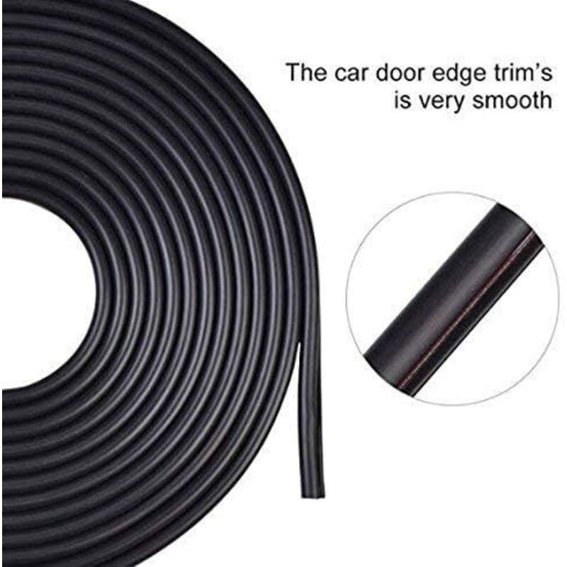 Car Door Protector Rubber Strip Door, 5M Car Door Edge Protector Door Strip Edge Strip Rubber Strip Anti-Scratch - Image 4