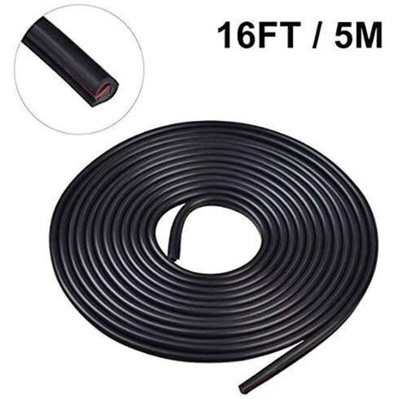 Car Door Protector Rubber Strip Door, 5M Car Door Edge Protector Door Strip Edge Strip Rubber Strip Anti-Scratch - Image 5