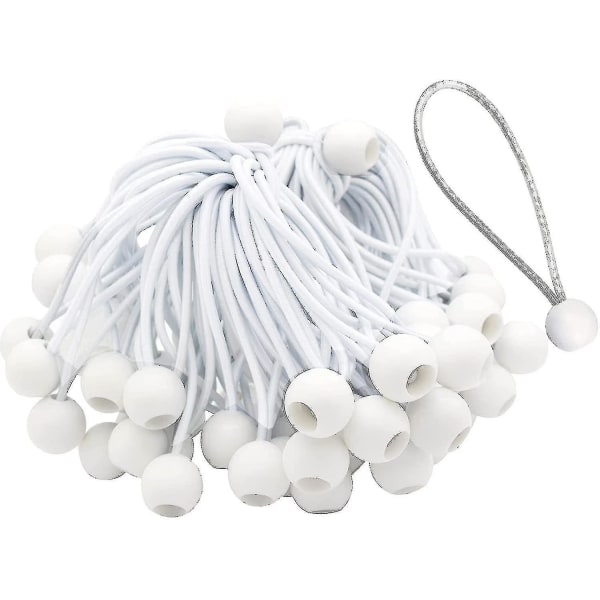 50-pack long rubber straps with buckle for tents, marquees, banners and tarpaulins - Image 1