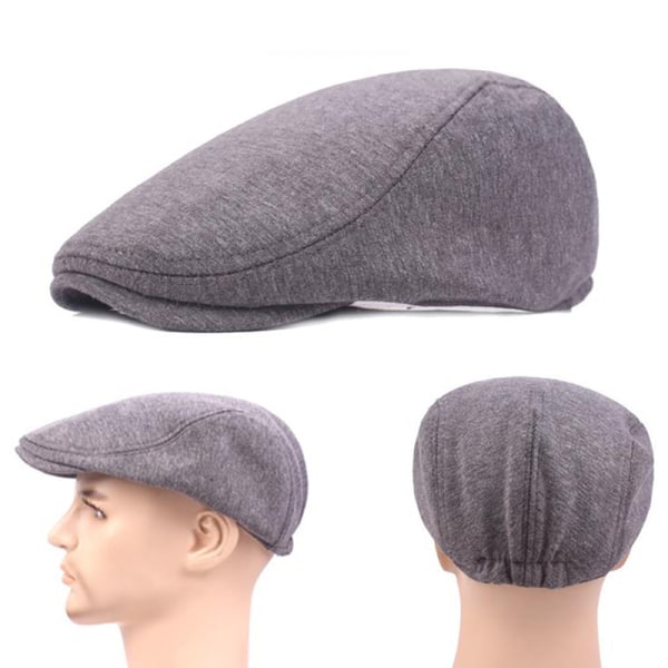 Cotton Cap for Men and Women - Soft Casual Beret, Solid Color Unisex - White, One Size - Image 5