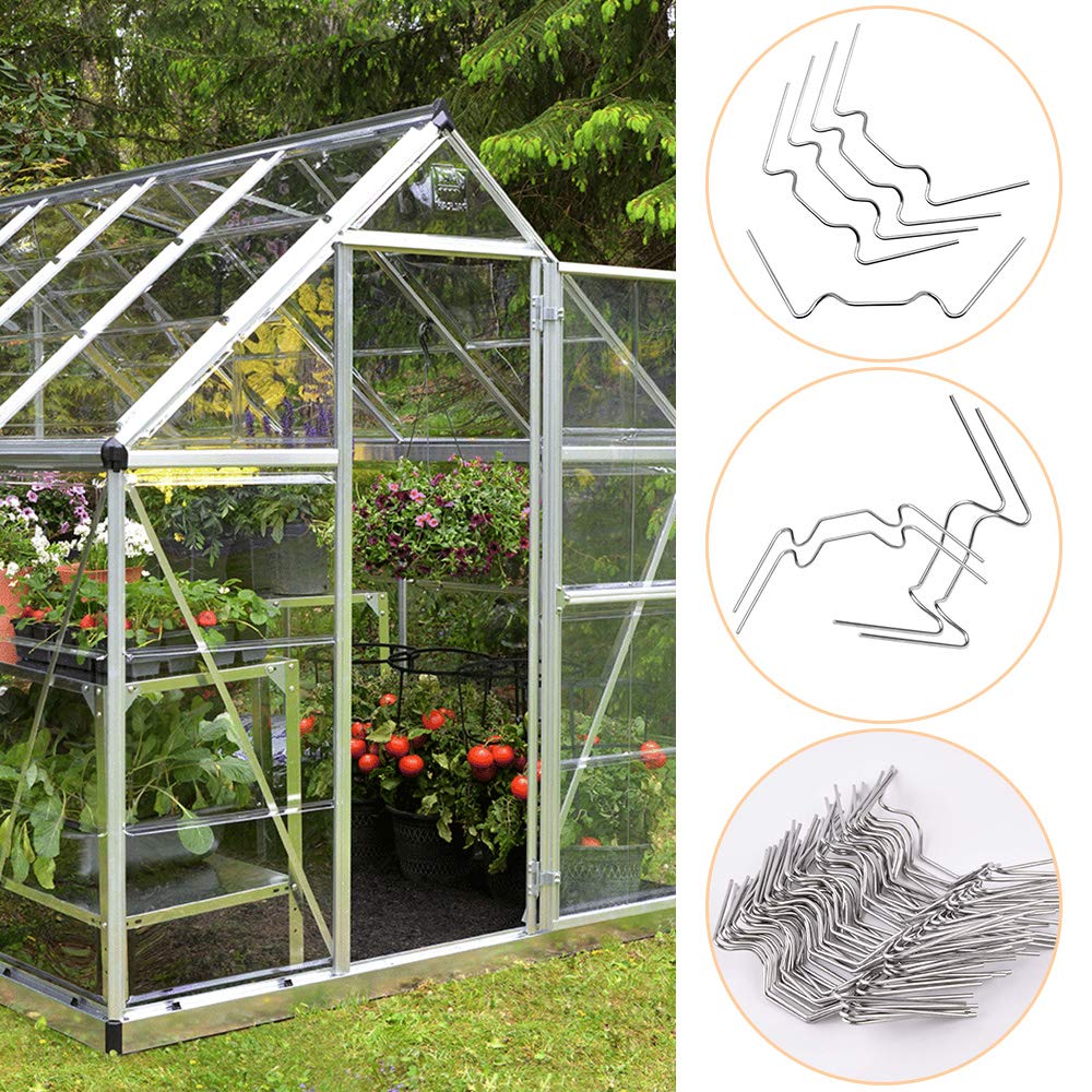 Greenhouse Clamps, 50-pack, greenhouse clamps, stainless steel W-clamps - Image 4