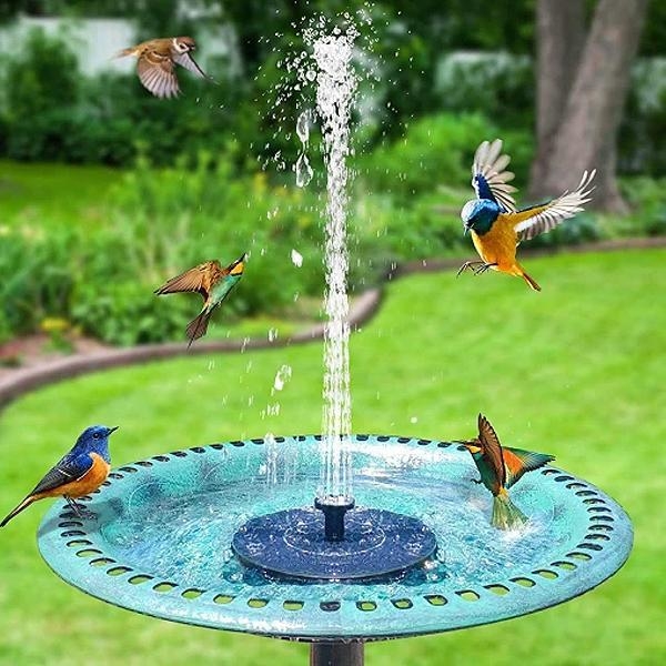 Promotion at a low price! Fountain - Solar Fountain / Water Fountain Solar Cell - 16 cm Black Black Black - Image 4
