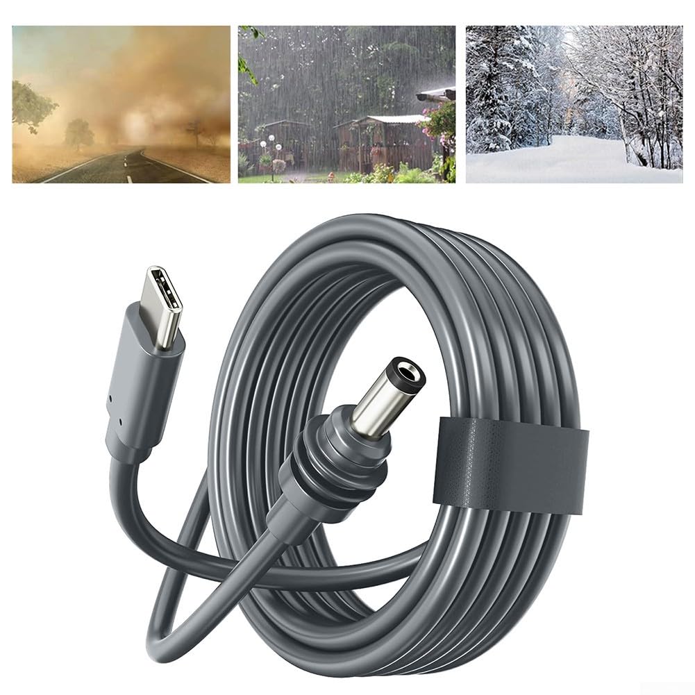 Power Cable compatible with Starlink Mini, Waterproof DC Male to USB-C (2 m) 2M - Image 4
