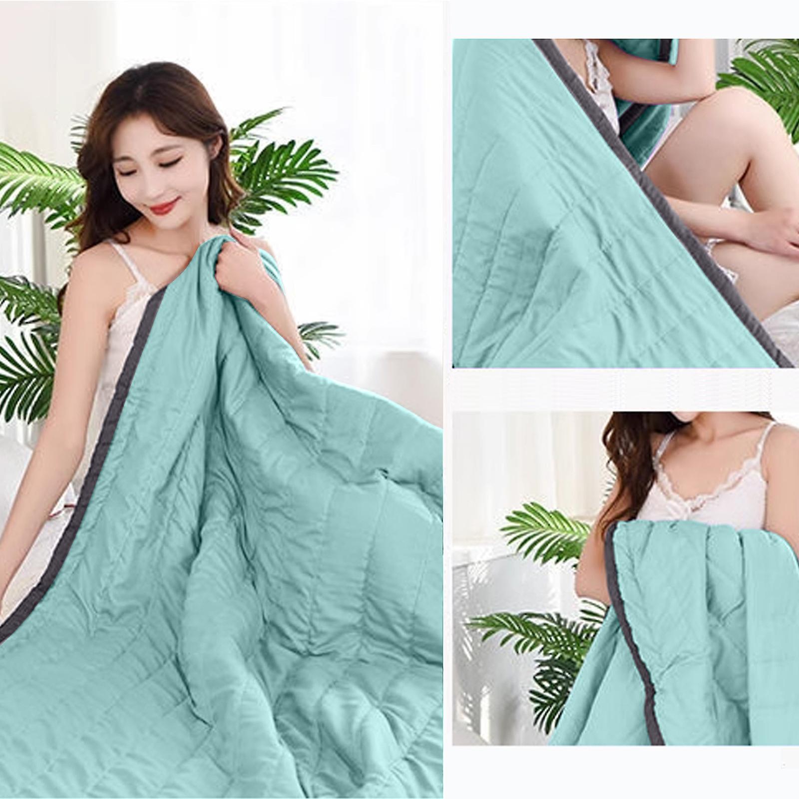 Cooling summer blanket for hot people and night sweats, cooling blanket - double-sided cooling effect, cooling fiber 100*140cm - Image 5