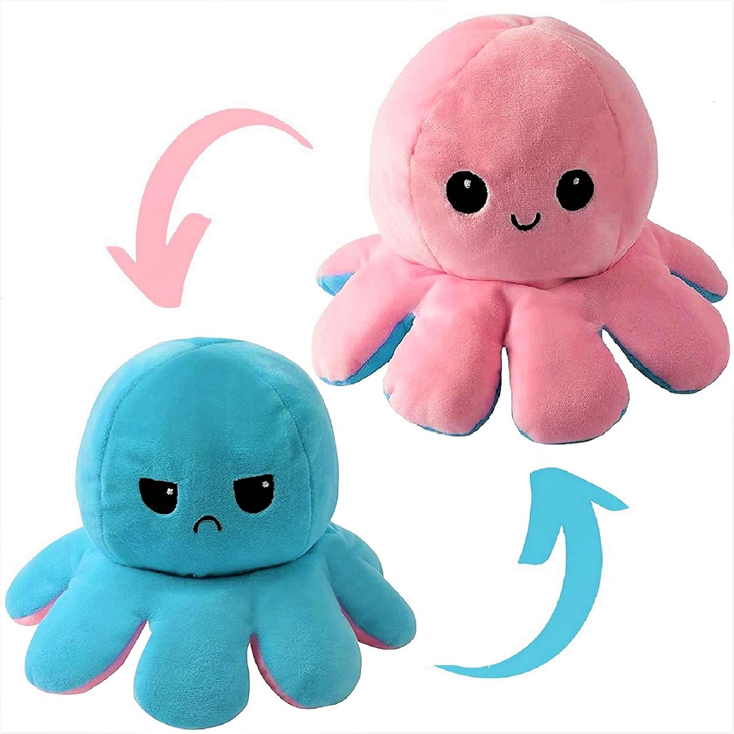Reversible Octopus Plush - Cute Plush - Plush Octopus Plush - Reversible Plush Toy - Cute Plush - Octopus Reversible Plush - Image 3