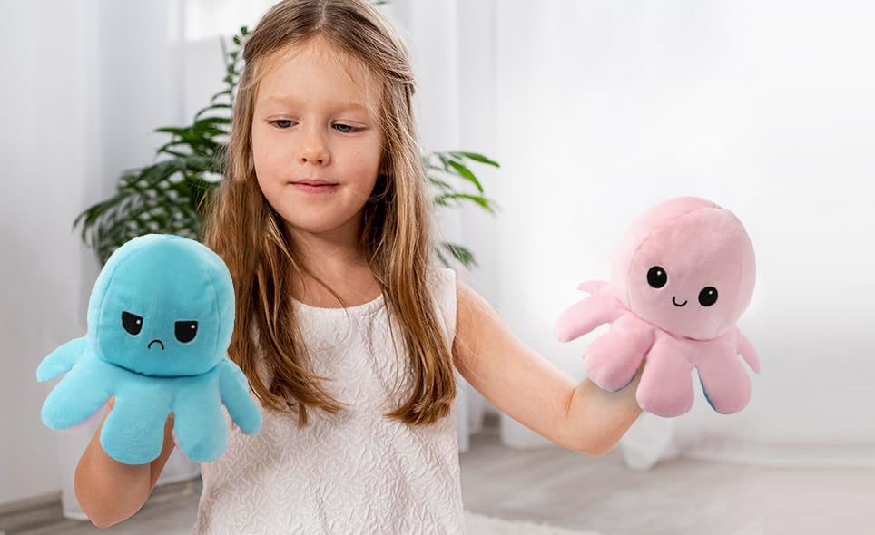 Reversible Octopus Plush - Cute Plush - Plush Octopus Plush - Reversible Plush Toy - Cute Plush - Octopus Reversible Plush - Image 4