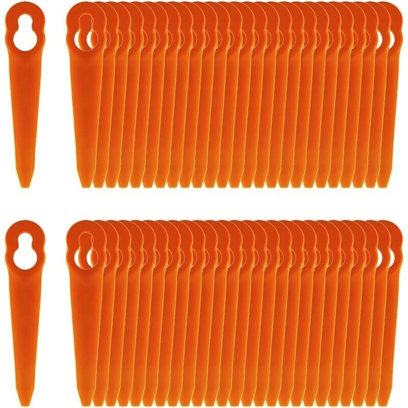 Pack of 100 Compatible Blades for Stihl PolyCut 2-2 PolyCut 3-2, FSA 45 FSA 57 FSE 52, Plastic Blades for Stihl Cordless Trimmer..DEBUNS - Image 1