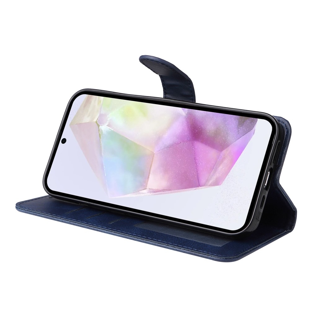 PU Leather Wallet Case Compatible with Samsung A56 5G - More Colors Available Blue Blue - Image 4