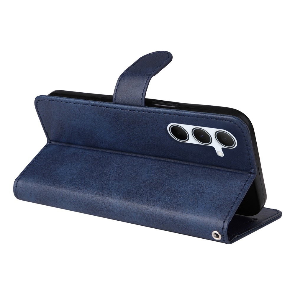 PU Leather Wallet Case Compatible with Samsung A56 5G - More Colors Available Blue Blue - Image 5