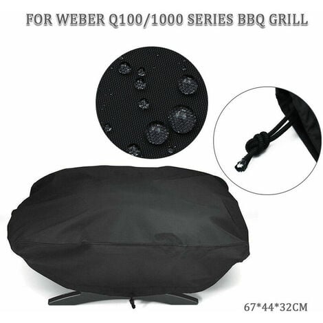 Premium grill cover - 210D Oxford fabric, waterproof, for Weber/1000 petrol, 67.1 x 44 x 32 cm - Image 5
