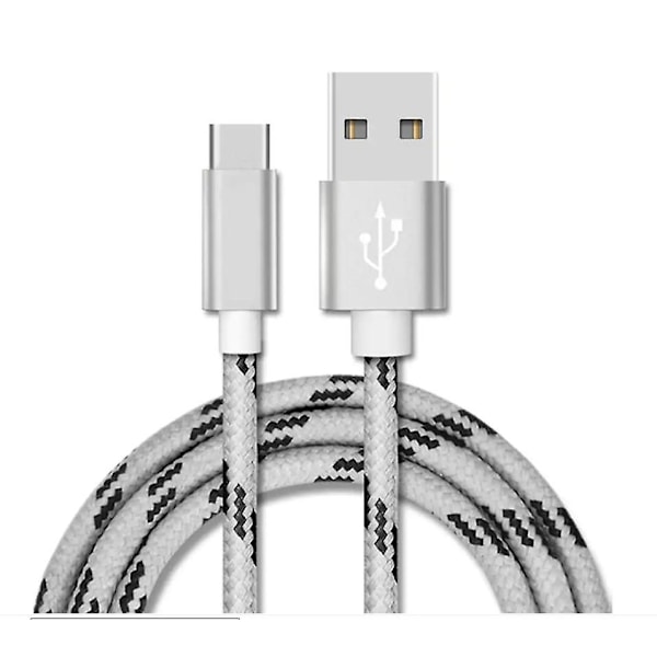 2m Gray USB Type C Fast Charging Cable Compatible with Samsung S21 S22 S23 - Image 1