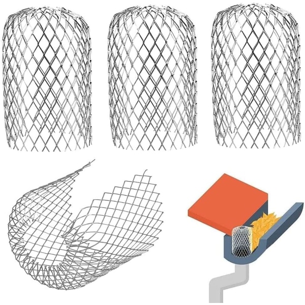 4-pack expandable metal gutter filter screens, leaf strainers, gutter and downspout guards - max - Image 1