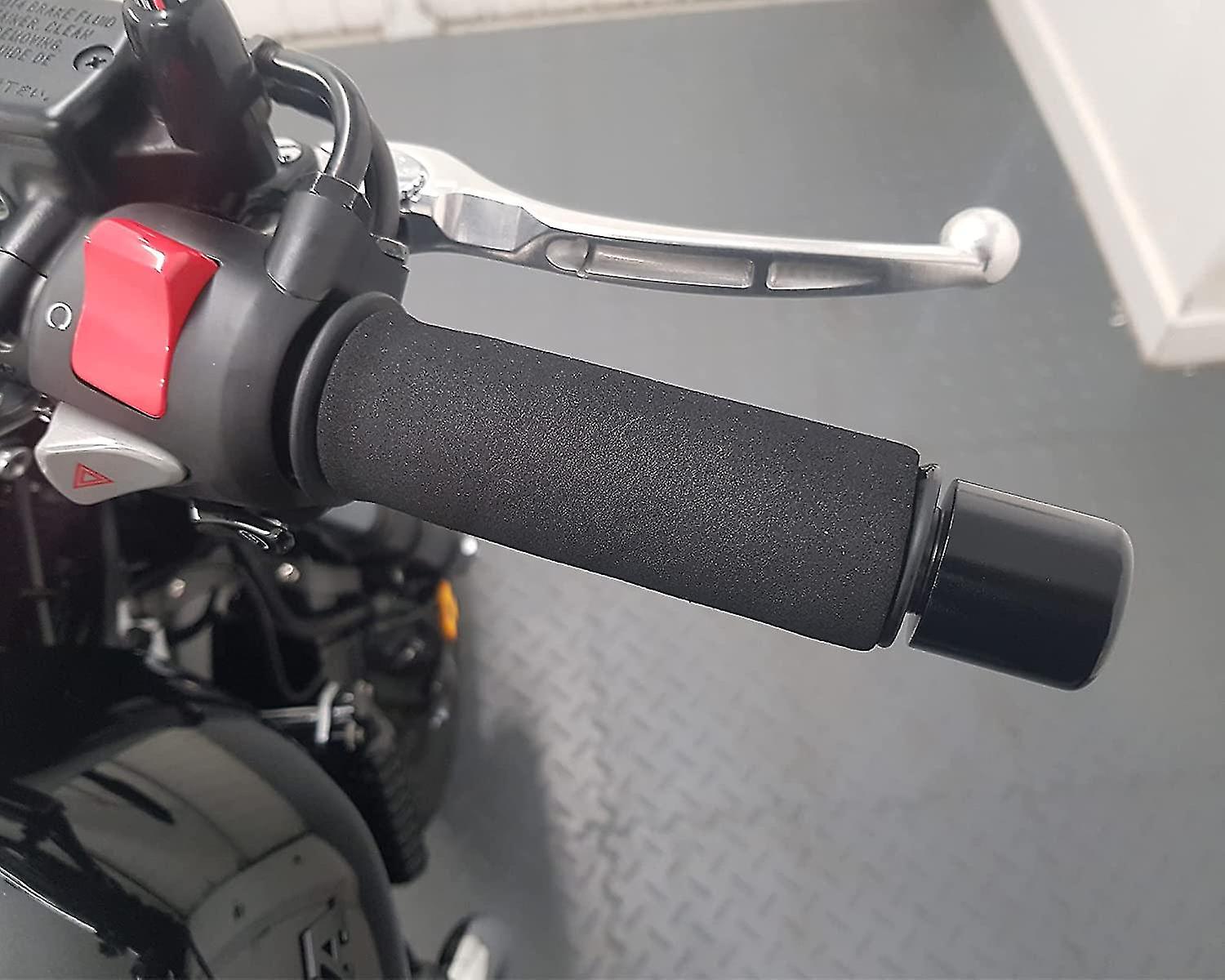 2-pack motorcycle anti-vibration handle covers Inner diameter: 31mm (applicable range: 3.17-3.68 cm) Comfort foam non-slip for all handles - Image 3