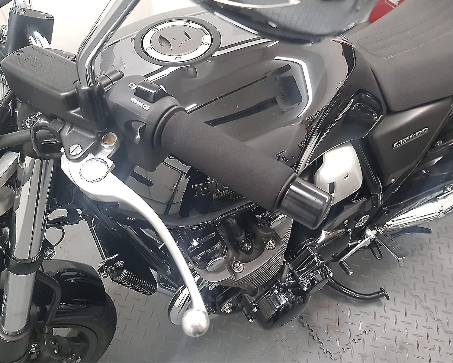 2-pack motorcycle anti-vibration handle covers Inner diameter: 31mm (applicable range: 3.17-3.68 cm) Comfort foam non-slip for all handles - Image 5