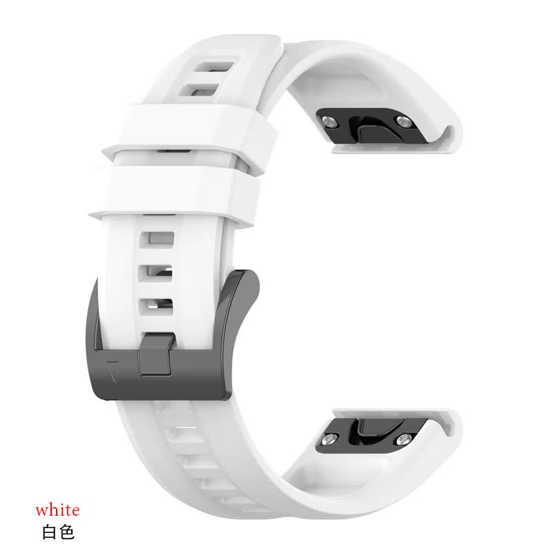 26mm Silicone Strap for Garmin fenix 7X 7 7S 6X 6 Pro 6S 5 5X Plus Smartwatch Bracelet for Garmin Descent mk2i mk3 51mm 12 12 Garmin Fenix 7S - Image 1