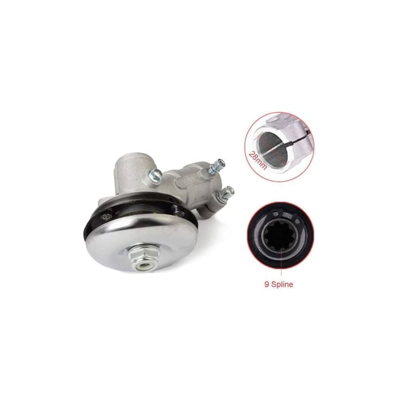28mm Brushcutter Gearbox, Universal Brushcutter Gearbox for Grass Trimmer/Chainsaw (28mm, 9 Teeth Round) - Image 3