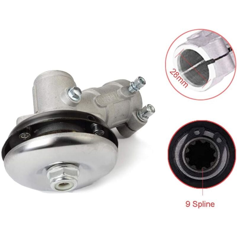 28mm Brushcutter Gearbox, Universal Brushcutter Gearbox for Grass Trimmer/Chainsaw (28mm, 9 Teeth Round) - Image 5