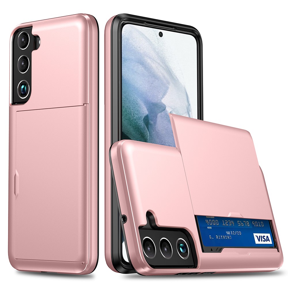 Samsung Galaxy S22 Case Card Slot Rose Gold - Image 1