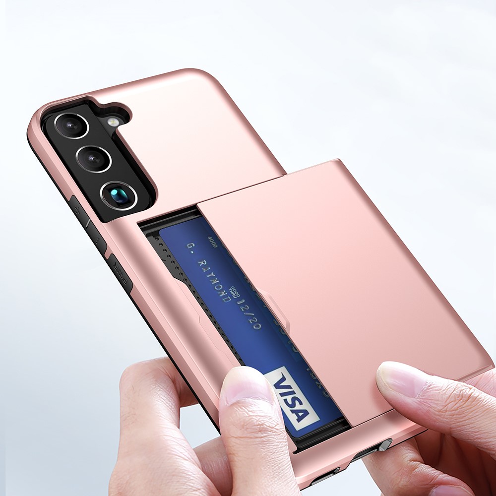 Samsung Galaxy S22 Case Card Slot Rose Gold - Image 3
