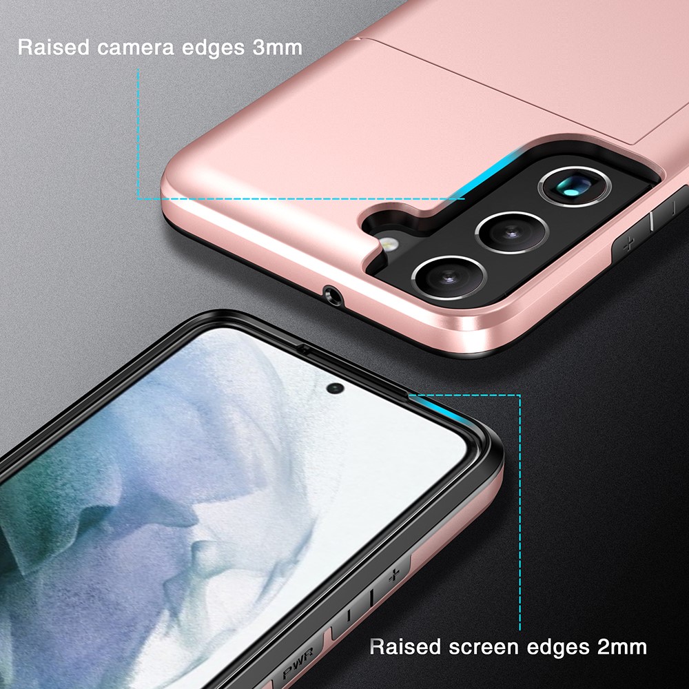 Samsung Galaxy S22 Case Card Slot Rose Gold - Image 4
