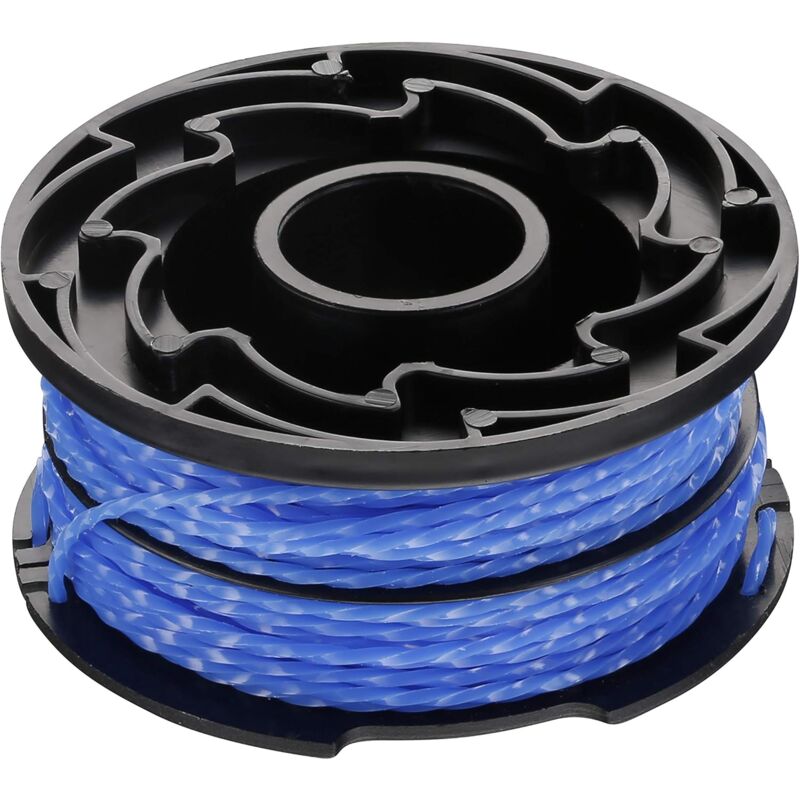 BLACK+DECKER 3-pack Replacement Spools for Trimmers, Reflex Plus Self-Unwinding Spool, 3 x 12 m Nylon Line, ⌀1.5 mm Line, A6441X3-XJ Blue - Image 2