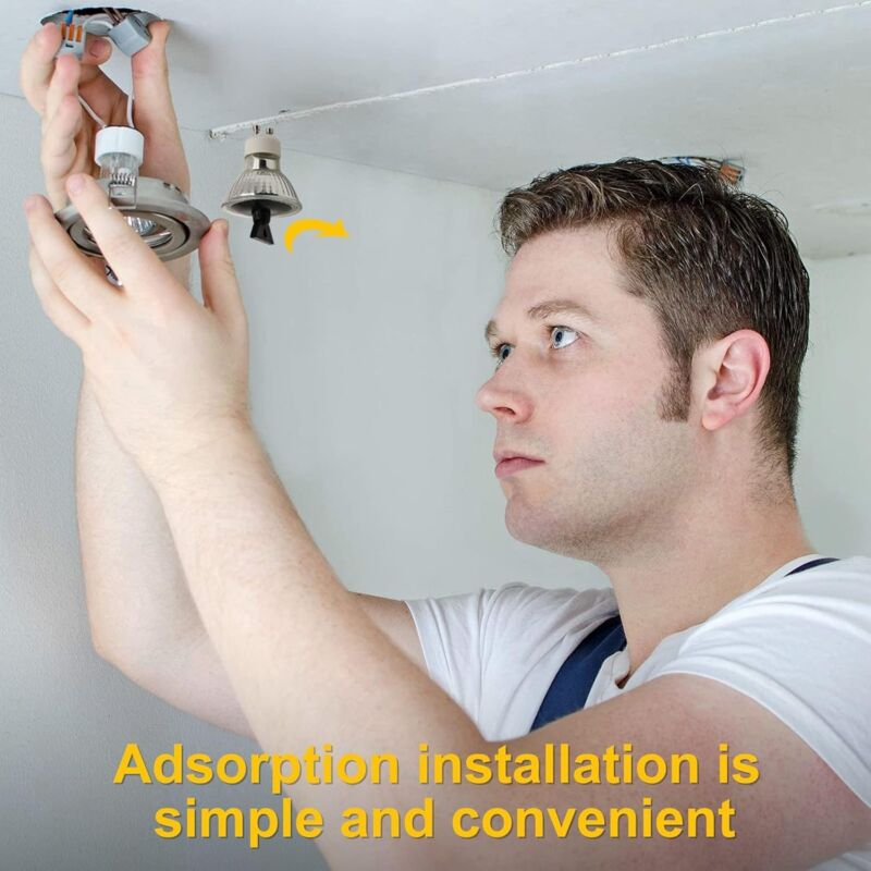 GU10 50W Incandescent Bulbs, GU10 Halogen Bulbs, AC 220V 50W Spot Light, GU10 Halogen 2-Pin Halogen Bulbs 35° Beam Angle 2700K, 6-pack - Image 5