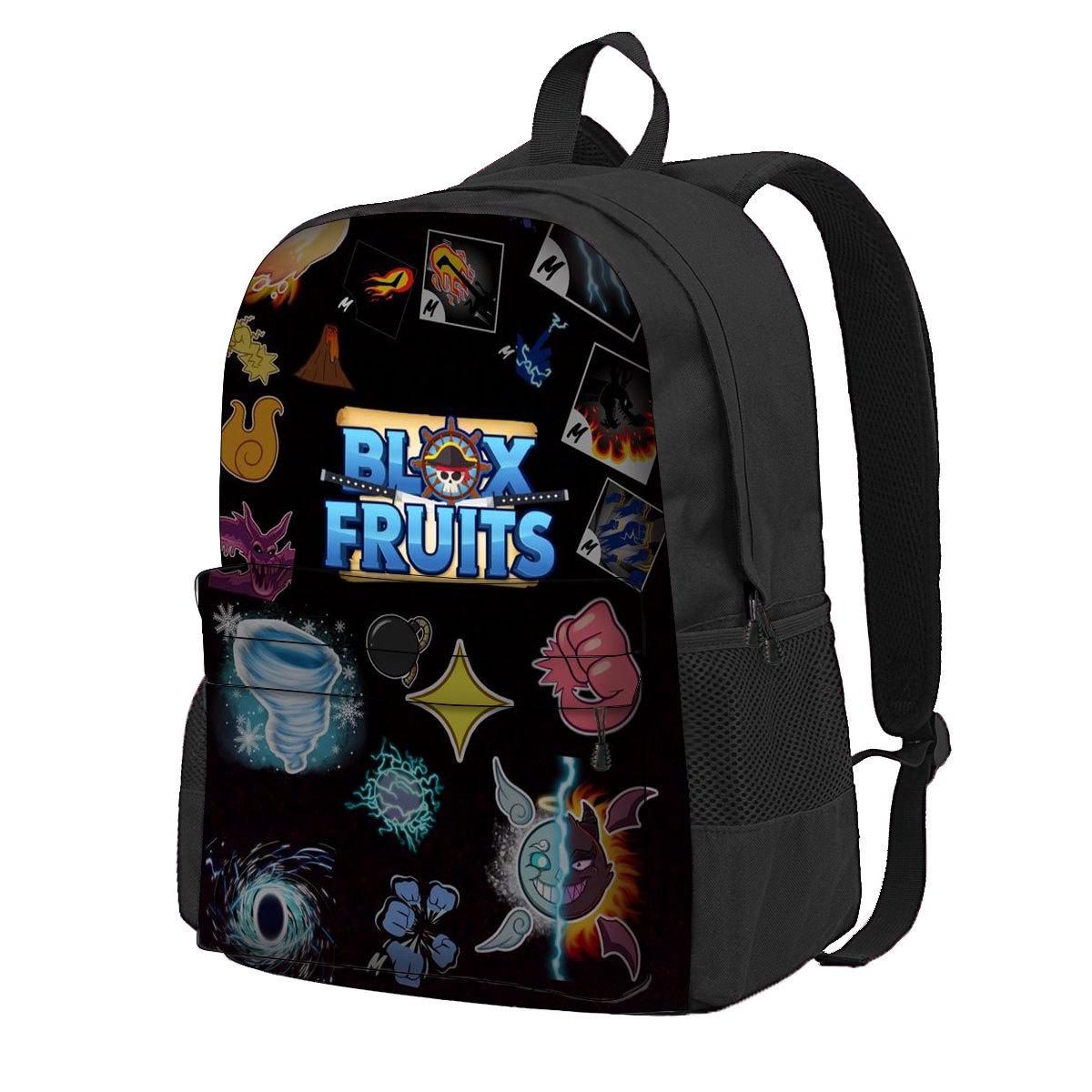 Children's backpack roblox blox fruits primary school bag polyester school bag with large capacity - Image 3