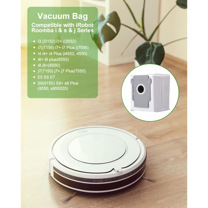 iRobot Roomba i7 i3 i4 i6 j7 i8 S9 E5 E6 E7 Clean Base Vacuum Cleaner Bags, 10-pack - Image 5