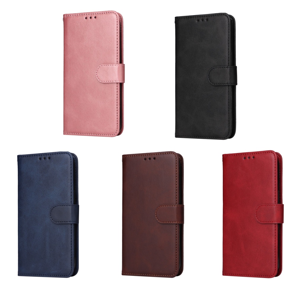 SKALO Samsung A55 5G PU Leather Wallet Case - Multiple Colors Brown Brown Brown - Image 1