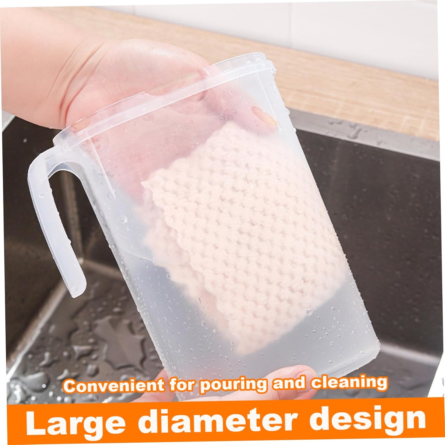 Cooling Water Jug, 1.5L and 2L plastic jug with filter lid, leak-proof for juice or iced tea - Image 2