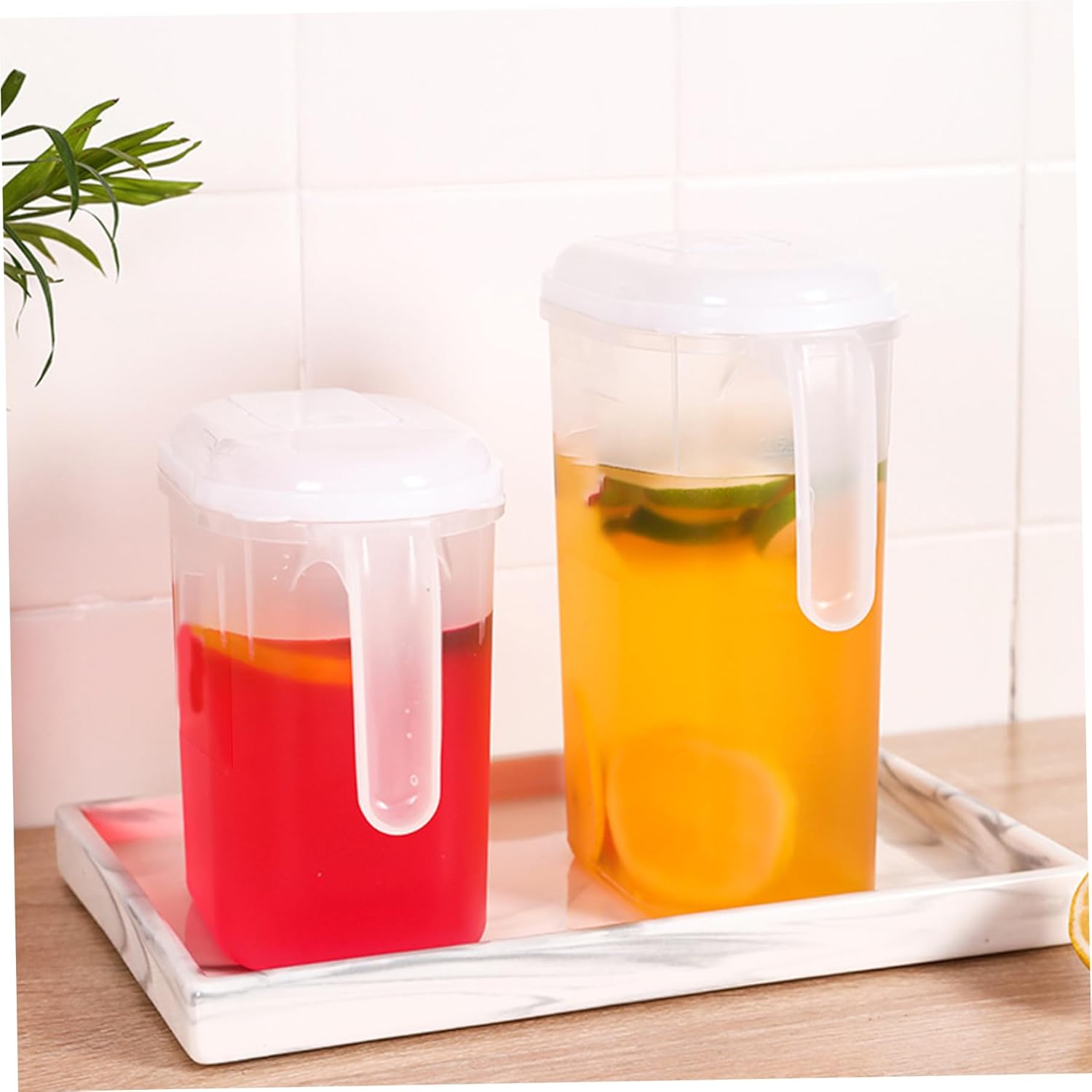 Cooling Water Jug, 1.5L and 2L plastic jug with filter lid, leak-proof for juice or iced tea - Image 6