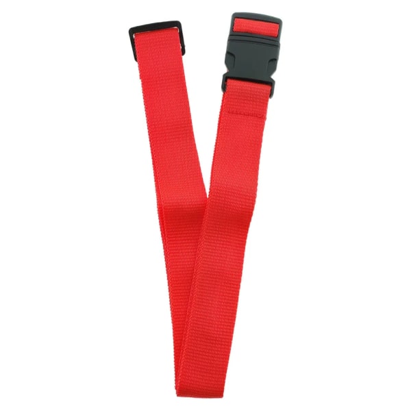 2-pack luggage strap with 2x metal luggage tag set red adjustable luggage strap luggage strap suitcase strap luggage strap suitcase - Image 3
