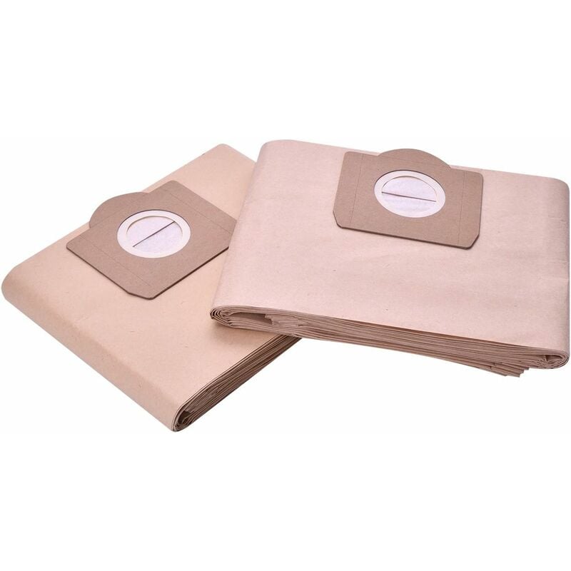 10-pack 6.959-130.0 Paper vacuum cleaner bag A 2201/2204/2504 for Karcher WD3 WD3P Wet and dry vacuum cleaner Replacement - Image 2