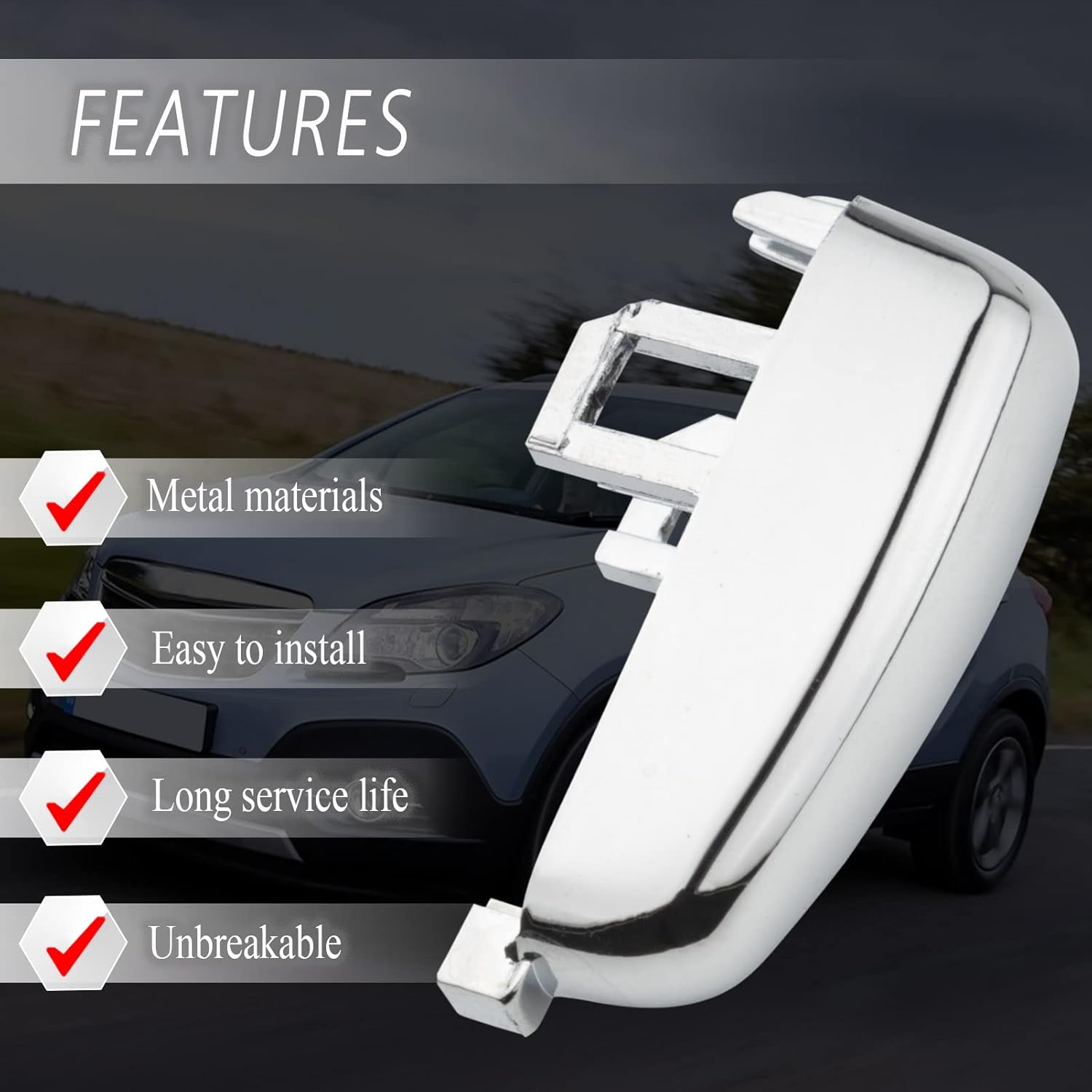 Alloy Handbrake Button with Spring for Opel Mokka 2012-2018 - Image 2