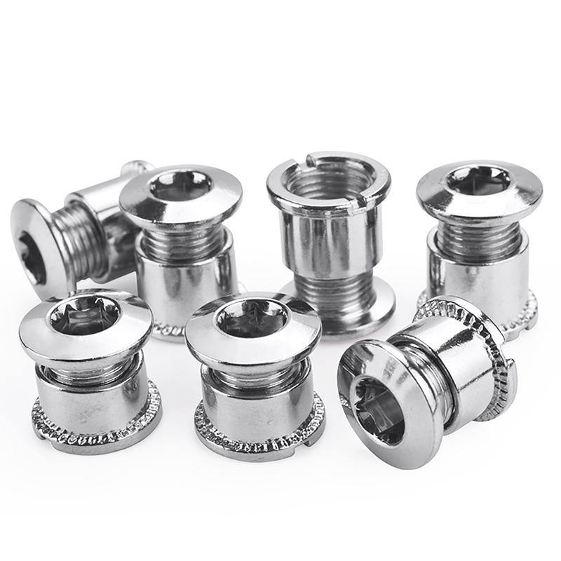 5-speed chainring mounting plate bolt nut chainring road bike parts black - Image 3