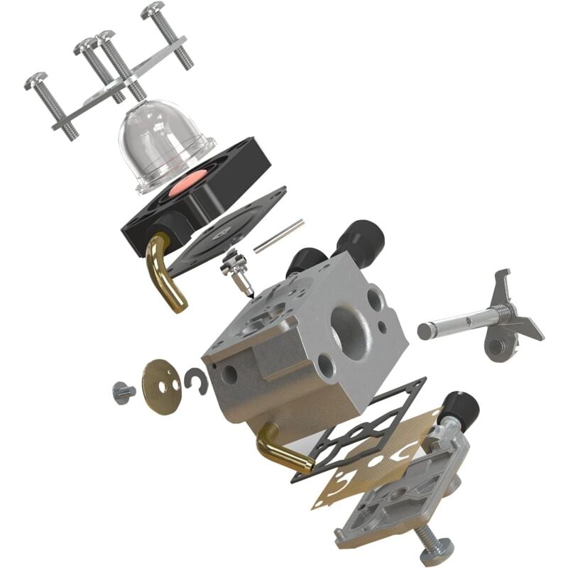 Carburetor for Stihl FS38 FS45 FS46 FS55 FS55r FS55rc FS74 FS75 FS80 FS85 KM55 HL45 KM55r, Lawn Mower Carburetor with Gaskets, Primer Bulbs and Spark Plugs - Image 4