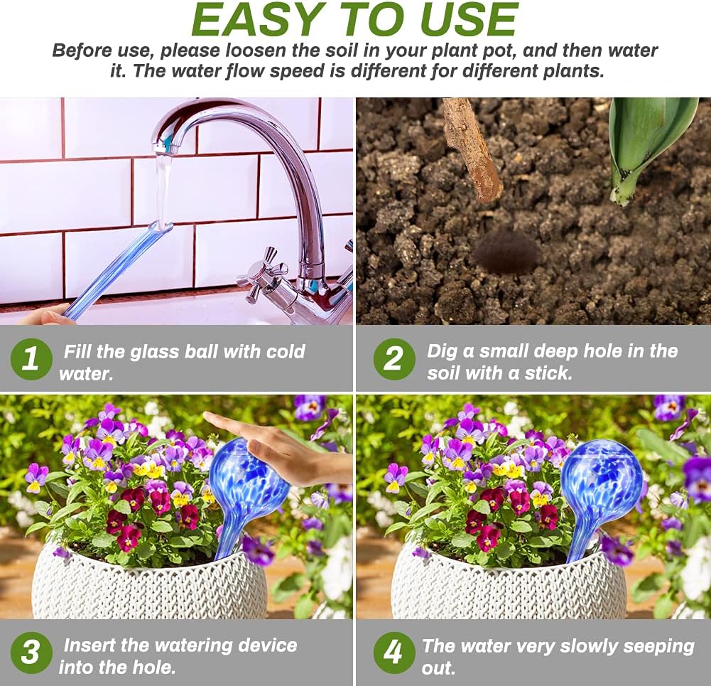 pcs Plant Watering Balls Self-Watering High Quality Glass - Image 5