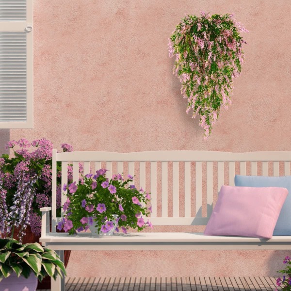 Artificial Plant 2 pcs UV Resistant Artificial Hanging Plants - Image 5