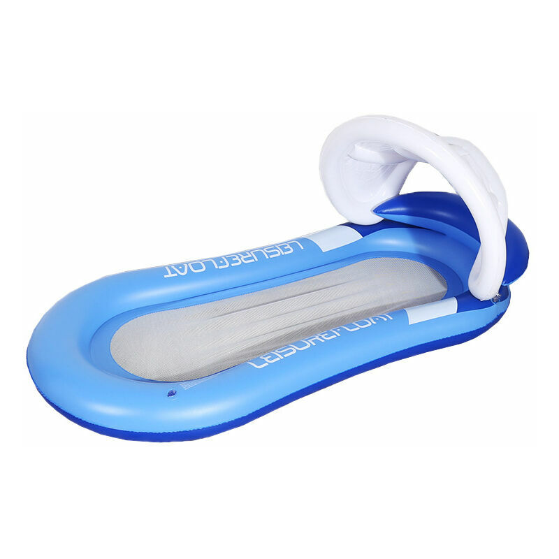 Air Mattress Inflatable Pool Water Hammock Water Toys Summer Pool Toys Blue 160 90cm, GUA.B/bon - Image 1