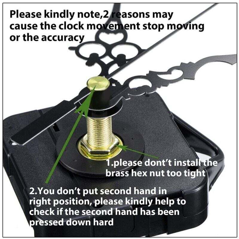 Quartz DIY Wall Clock Movement Mechanism Battery Operated DIY Repair Parts..DEBUNS - Image 3